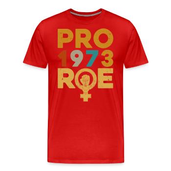 Égalité des sexes Égalité des sexes - T-shirt bio Premium Homme - rouge - Devant - Damien (186cm)