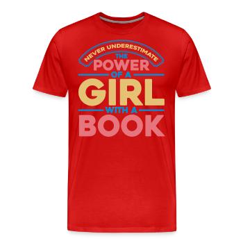 Women's rights Empowerment Feminist - Men's Premium Organic T-Shirt - red - Front - Damien (186cm)
