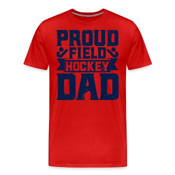 Feldhockey Mannschaftssport Feldhockey Spiel Gesch - Männer Premium Bio T-Shirt - Rot - Vorne - Damien (186cm)