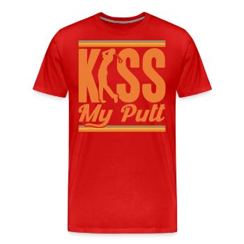 Golfen Golfplatz Golf spielen Geschenk - Männer Premium Bio T-Shirt - Rot - Vorne - Damien (186cm)