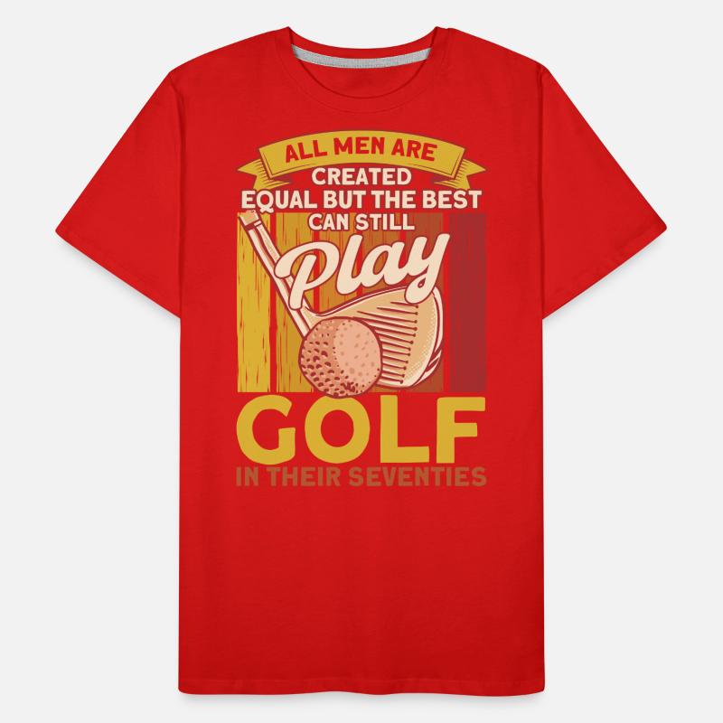 Golfer Golf Course Golfer Gift Men's Premium Organic T-Shirt