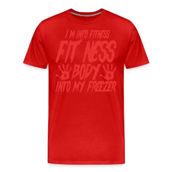 Film d’horreur Films effrayants Film d’horreur Cadeau - T-shirt bio Premium Homme - rouge - Devant - Damien (186cm)