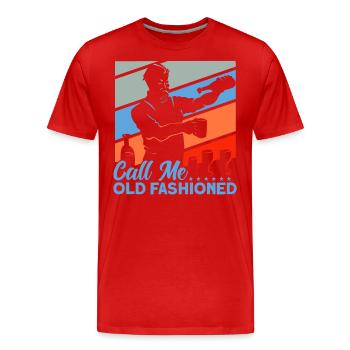 Cocktailbar Kellner Mixologe Geschenk - Männer Premium Bio T-Shirt - Rot - Vorne - Damien (186cm)