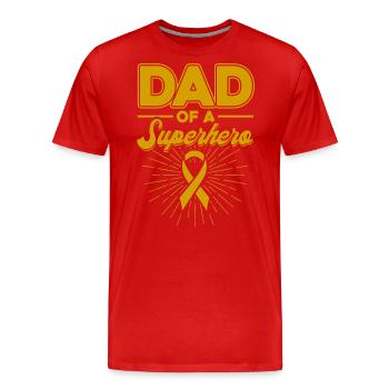 Survivor of Childhood Cancer Support at Kre - Men's Premium Organic T-Shirt - red - Front - Damien (186cm)