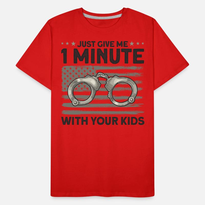 Handcuffs Correctional Officer Prison Guard Men's Premium Organic T-Shirt