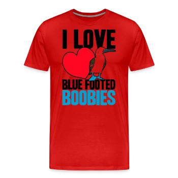 Tölpelvogel Seevogel Tölpel Geschenk - Männer Premium Bio T-Shirt - Rot - Vorne - Damien (186cm)