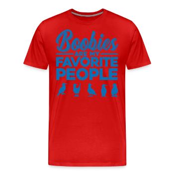 Seevogel Blaufußtölpel Tölpel Geschenk - Männer Premium Bio T-Shirt - Rot - Vorne - Damien (186cm)