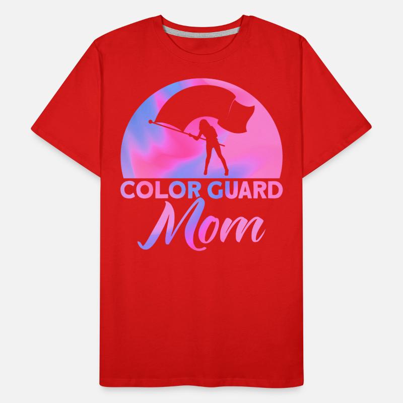 Cadeau de garde de drapeau de maman de la garde de couleur T-shirt bio Premium Homme
