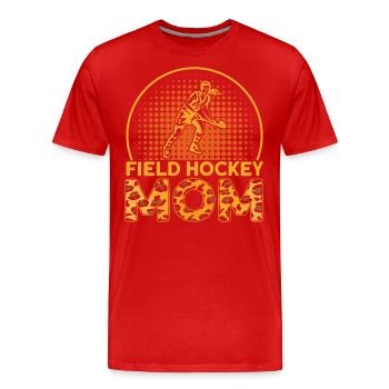 Feldhockey Mama Feldhockey Geschenk - Männer Premium Bio T-Shirt - Rot - Vorne - Damien (186cm)