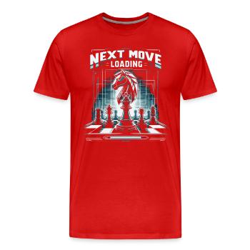 Lustiger Schach Spruch Schachspieler - Männer Premium Bio T-Shirt - Rot - Vorne - Damien (186cm)