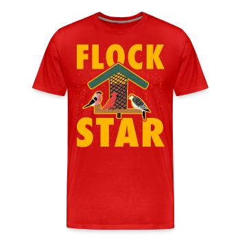 Étoile du troupeau - T-shirt bio Premium Homme - rouge - Devant - Damien (186cm)