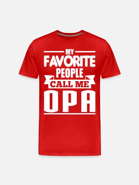 Opa - Men's Premium Organic T-Shirt - red