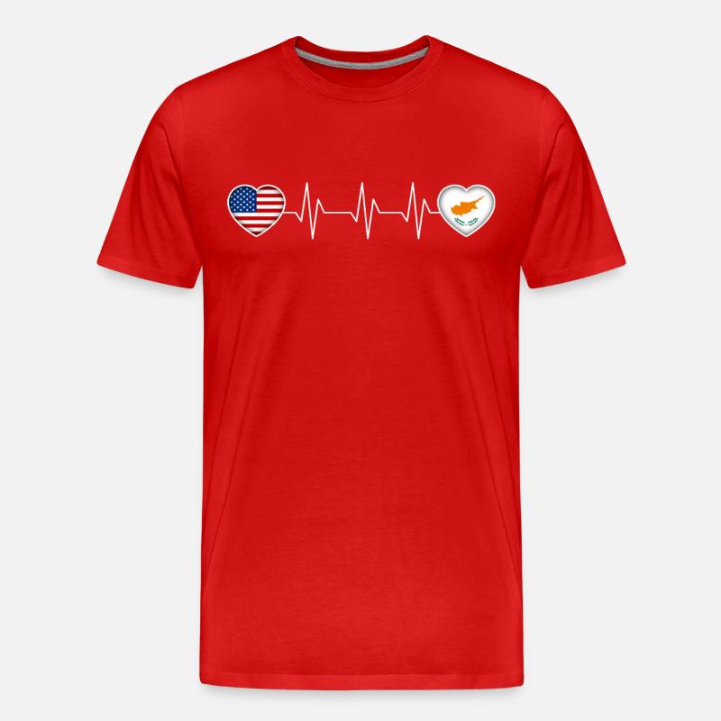 Zypern - Männer Premium Bio T-Shirt - Rot
