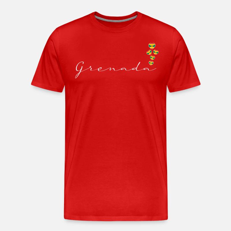 Grenada - Männer Premium Bio T-Shirt - Rot