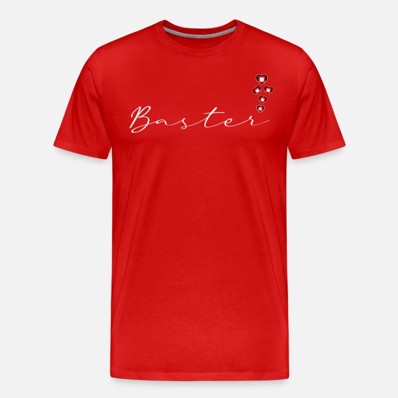 Baster - Männer Premium Bio T-Shirt - Rot