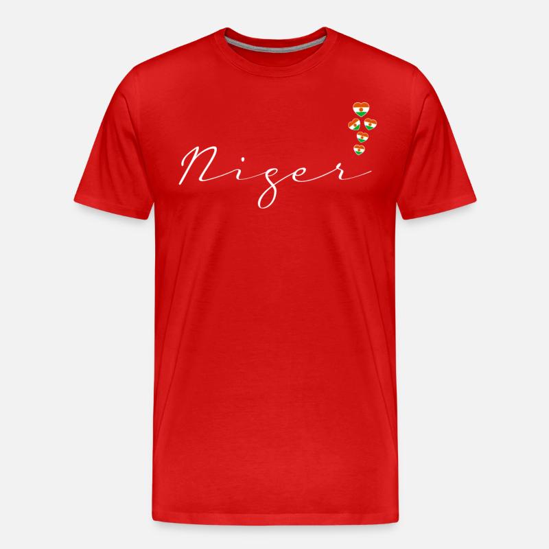 Niger - Männer Premium Bio T-Shirt - Rot