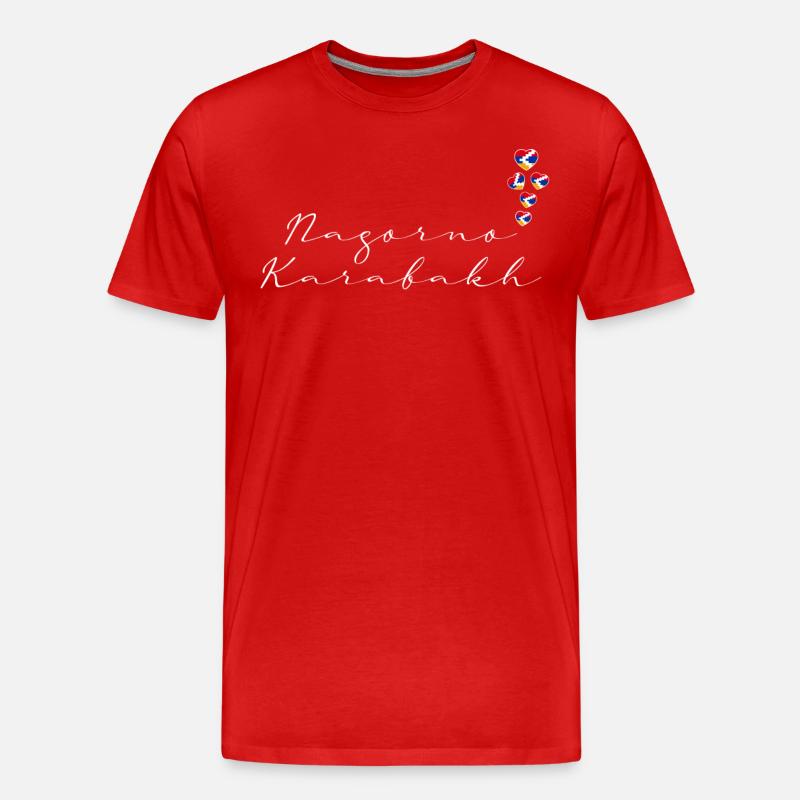 Bergkarabach - Männer Premium Bio T-Shirt - Rot