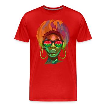 Arab Maghreb Union - Men's Premium Organic T-Shirt - red - Front - Damien (186cm)