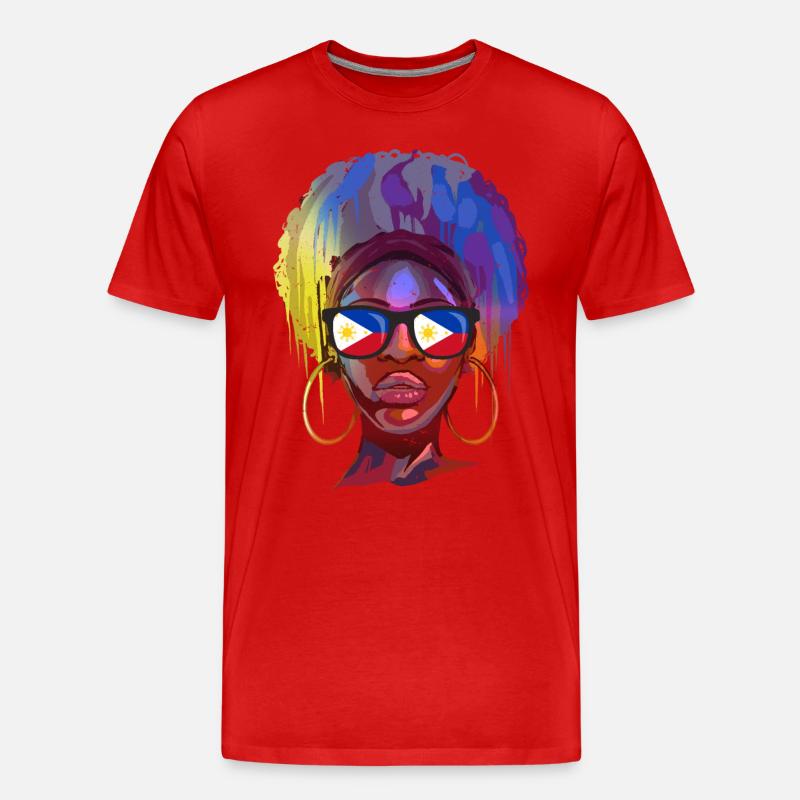 Philippinen - Männer Premium Bio T-Shirt - Rot