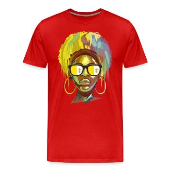 Vatican - Men's Premium Organic T-Shirt - red - Front - Damien (186cm)