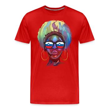 Slovenia - Men's Premium Organic T-Shirt - red - Front - Damien (186cm)