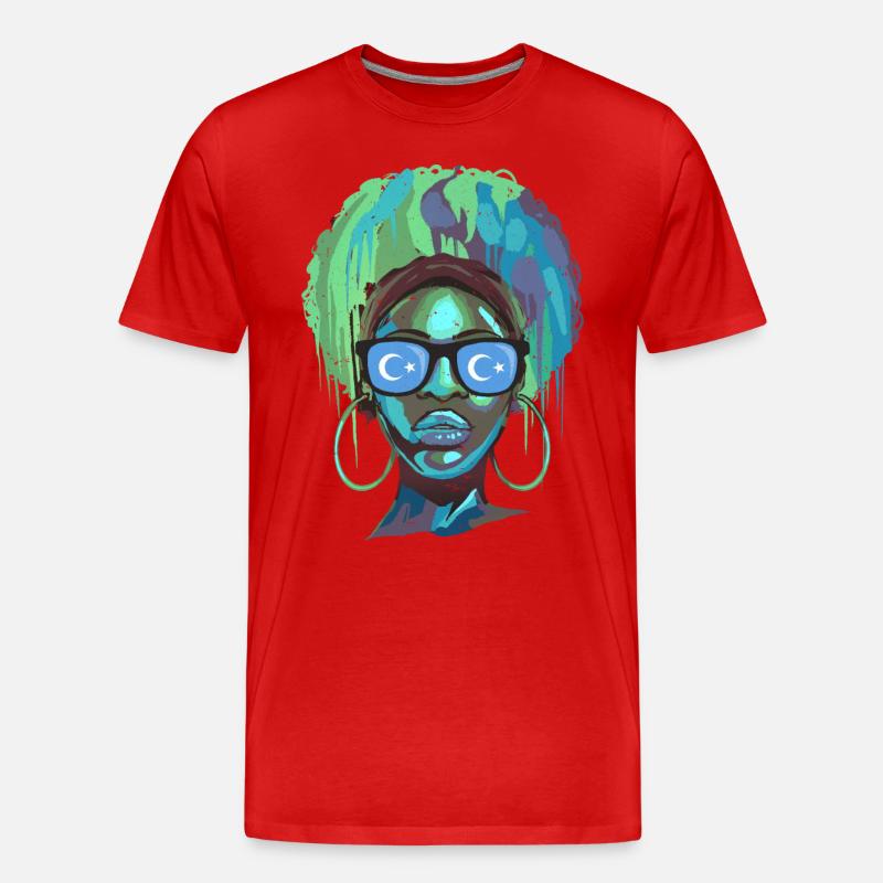Uiguren - Männer Premium Bio T-Shirt - Rot