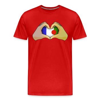 Batwa - T-shirt bio Premium Homme - rouge - Devant - Damien (186cm)