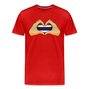 Thailand - Männer Premium Bio T-Shirt - Rot - Vorne - Damien (186cm)