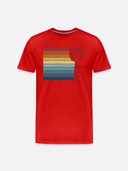 Retro Bartender Bartender Mixologist Barmaid - Men's Premium Organic T-Shirt - red