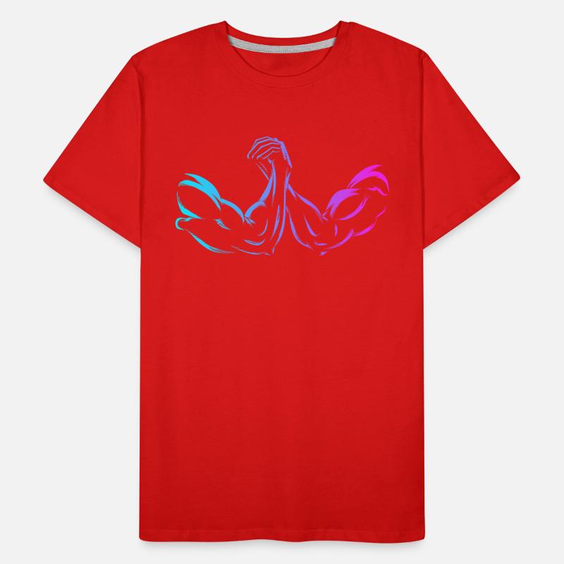 Techniques Exercice Lutte à main Trainer Bras T-shirt bio Premium Homme