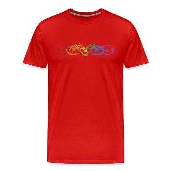 Brot Backen LGBT Regenbogen Brot Teig Liebhaber Brot - Männer Premium Bio T-Shirt - Rot - Vorne - Damien (186cm)
