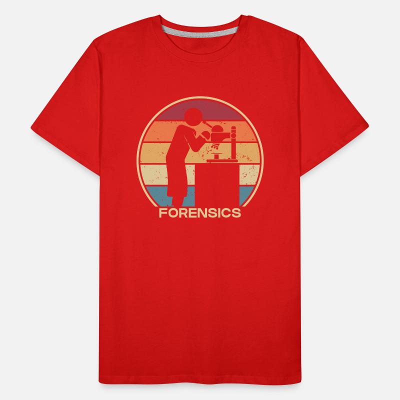 Retro Science Psychology DNA Profiler Forensic Men's Premium Organic T-Shirt