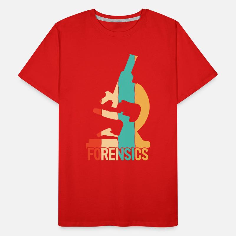Retro Psychology Digital Forensics Forensic Men's Premium Organic T-Shirt