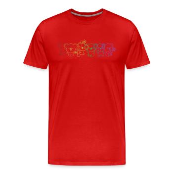 Koala LGBT Rainbow Koalabear Eucalyptus Lover - Men's Premium Organic T-Shirt - red - Front - Damien (186cm)