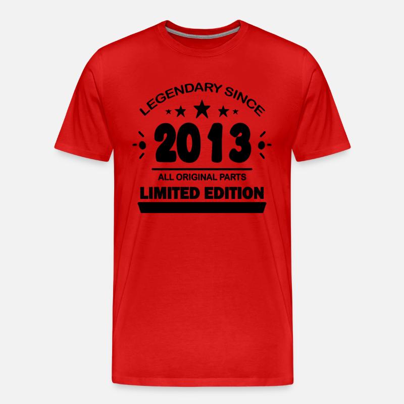 2013 - Männer Premium Bio T-Shirt - Rot