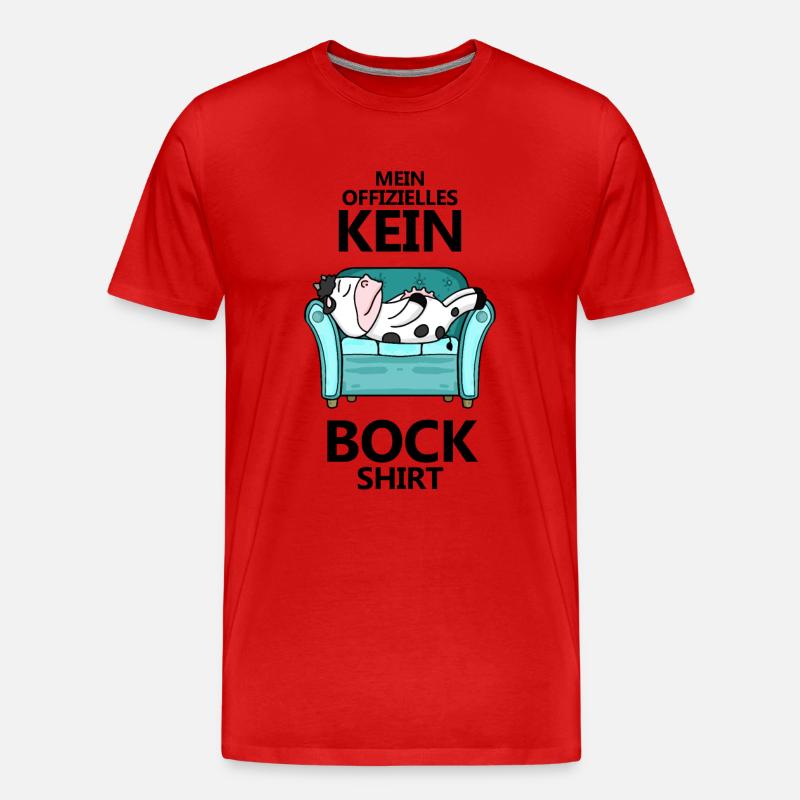 Statement Keine Lust - Männer Premium Bio T-Shirt - Rot