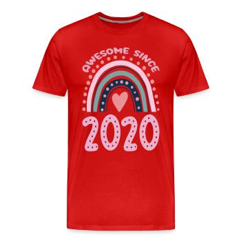 Fantastic since 2020 - Men's Premium Organic T-Shirt - red - Front - Damien (186cm)