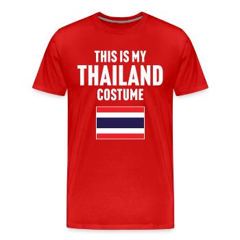 C’est mon costume de Thaïlande - T-shirt bio Premium Homme - rouge - Devant - Damien (186cm)