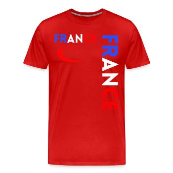 Rugby Player Fan Rugby Supporter Rugby France - Men's Premium Organic T-Shirt - red - Front - Damien (186cm)