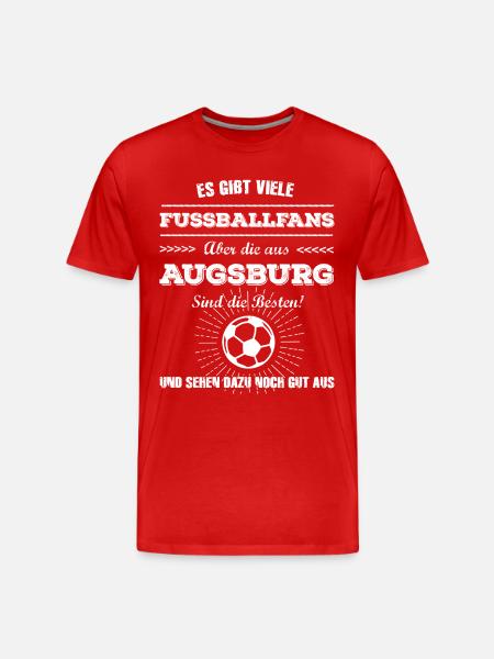 Augsburg - Männer Premium Bio T-Shirt - Rot