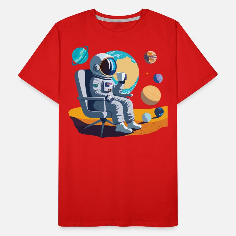 Interstellar Coffee Break Men's Premium Organic T-Shirt