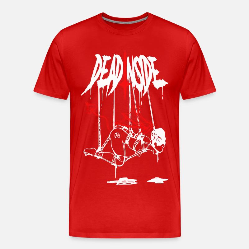 Éclair de feu abstrait - T-shirt bio Premium Homme - rouge