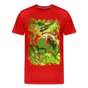 Insect - Men's Premium Organic T-Shirt - red - Front - Damien (186cm)