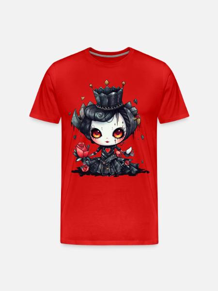 Gothic Vampire Queen - Men's Premium Organic T-Shirt - red