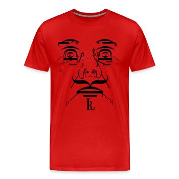 Smikal - T-shirt bio Premium Homme - rouge - Devant - Damien (186cm)