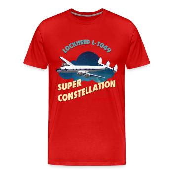 super constellation - T-shirt bio Premium Homme - rouge - Devant - Damien (186cm)