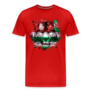 Abchasien - Männer Premium Bio T-Shirt - Rot - Vorne - Damien (186cm)