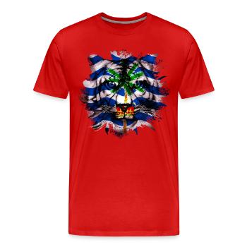 British Indian Ocean Territory - Men's Premium Organic T-Shirt - red - Front - Damien (186cm)