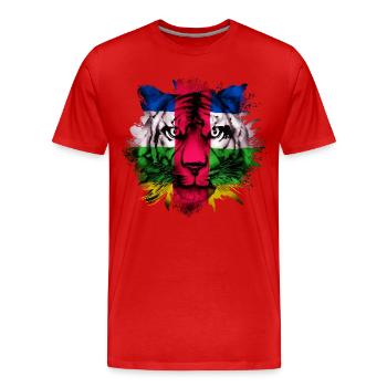 Central African Republic - Men's Premium Organic T-Shirt - red - Front - Damien (186cm)