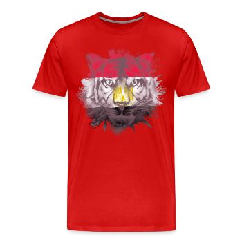 Égypte - T-shirt bio Premium Homme - rouge - Devant - Damien (186cm)